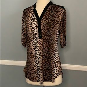 Cheetah print blouse